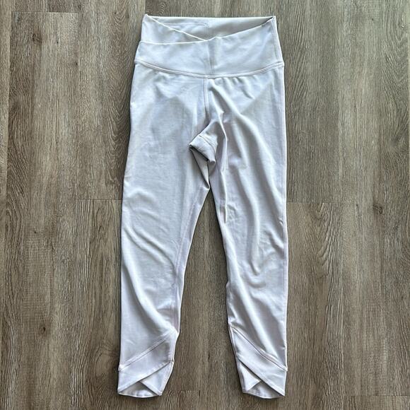 Nike Yoga Wrap 7/8 Tights Leggings Light Pink Size Small High Rise - Picture 2 of 7